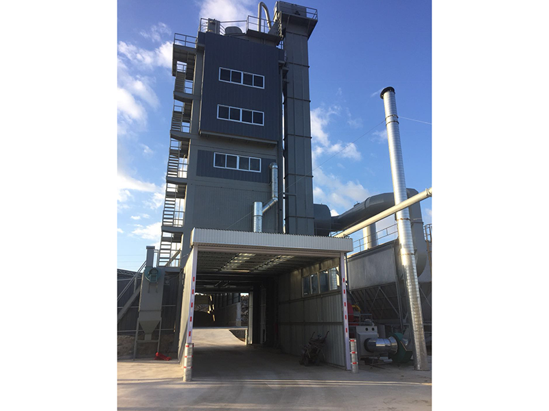 工程案例一、2018年10月煙臺工地hqb3500型瀝青攪拌站